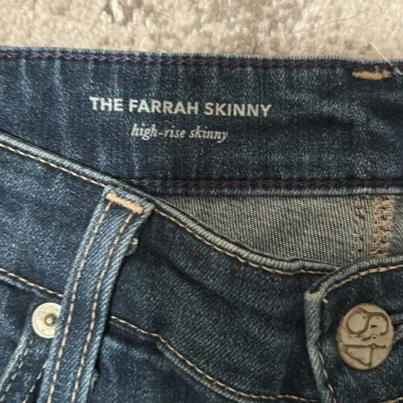 AG Adriano Goldschmied The Farrah High Rise Skinny Ankle - Picture 5 of 7